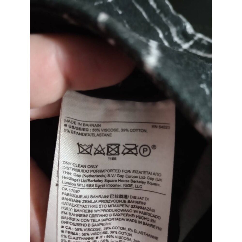Banana Republic Pants Ladies 6 Petite Sloan Black White - Picture 8 of 9